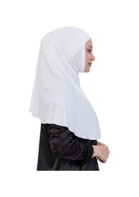 Resim Modish Group Hazır Türban & Başörtü Viskon Bone Setli Rahat Tesettür Şal İslami Giyim - Krem 