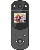 Resim Yaozixa Siyah Dijital Kameralar 1080p Dönen Lensli Dışarıda Canlı Yayın Kaydedici Bilgisayar Web Kamerası 200mah Pilli Ekran Kapalı Kayıt 