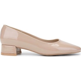 Resim Tamer Tanca Kadın Vegan Bej Rugan Topuklu Ayakkabı 1073 118 Bn Ayk Sk24-25 Bej Rgn Bej Rugan 