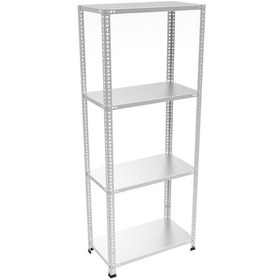 Resim 43x93x150 4 Katlı Çelik Raf Galvaniz 