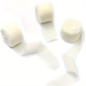 Resim 3 Rulo Krem Şifon Bant, 1.1 İnç x 3 Rulo Toplam 9 Yil, El Yapımı Kenarlıklar Düğün Davetleri, Düğün Çiçek Takımları, DIY El Sanatları, Ev Dekoru, Düğün Süsleri 