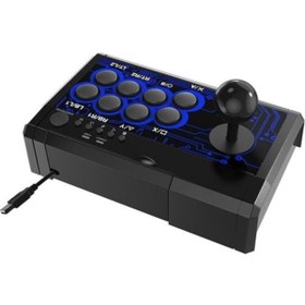 Resim Nintendo Switch Arcade Mini Fighting Stick Ps4 Uyumlu Xbox One Pc 7in1 Konsol 