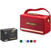 Resim NODAR Hadron KILBURN3 Kırmızı Bluetooth Nostalji Speaker168-103-72MM 