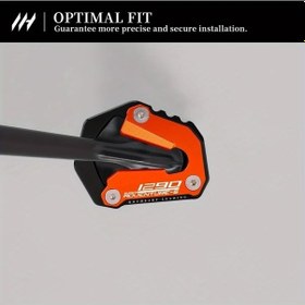 Resim Xuweiwei Gray Ktm 1290 Super Adventure S 2021-2024 Yan Sehpa Uzantısı Cnc Genişletici Ped Aksesuar 