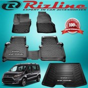 Resim Ford Connect 3D Paspas+Bagaj Havuzu Siyah 2014-2019 Arası Rizline N11.29000 