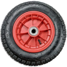 Resim Rulmanlı Şişme Tekerlek - Plastik Jantlı - 330X90Mm - 142Kg 