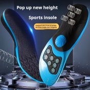 Resim 1 Çift Yüksek Esneklikte Şok Emici Spor Tabanlıkları, 12 Yaylı Taban Desteği – Unisex Basketbol & Koşu İçleri, Mavi & Siyah Tasarım, Hafif & Nefes Alabilir, Geliştirilmiş Konfor için, Antrenman için Basketbol Aksesuarları 