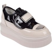 Resim Guja Cırtlı Gizli Dolgu Taban Kadın Spor Ayakkabı GJ-373 SİYAH RUGAN 