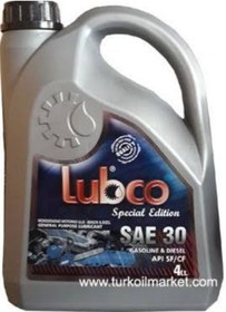 Resim LUBCO 4T HD 30 Yağ Dört Zamanlı Çim Biçme Motoru&Testere Motoru Yağı 4 Litre 