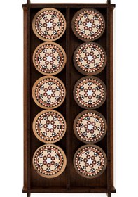 Resim 3 Numara Dama Desenli Tavla Pulu 