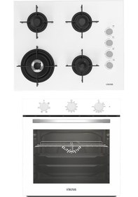 Resim Altus ALA 321 W - 189 DW Beyaz Ankastre Set 