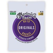 Resim Martin & Co M170 "Original M170" Bronze Akustik Gitar Teli Extra Light 10-47 