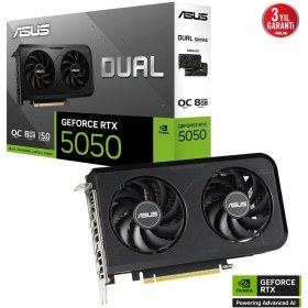 Resim Asus DUAL-RTX5050-O8G RTX5050 8gb Ddr7 128BIT 3xdp/1xhdmı 