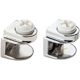 Resim Metal Cam Raf Tutucu Pimli 5 Mm Krom 5 Adet 