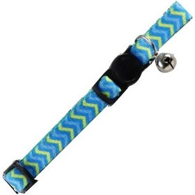 Resim Pawise Kedi Boyun Tasması Yeşil Mavi 