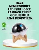 Resim shopwave Projektör ışığı bulunan USB bağlantılı mini aromaterapi destekli ha nemlendirici 