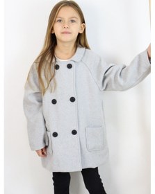 Resim Miababy Reglan Kol Unisex Kaşe Kaban Taba 