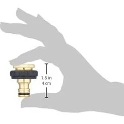 Resim Pirinç Musluk Bağlantı Aparatı (1/2'' ve 3/4'') 