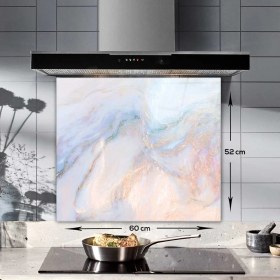Resim Decorita Supreme Mermer Görünümlü | Cam Ocak Arkası Koruyucu | 52cm x 60cm 