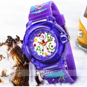 Resim Şık Balerin Tavşan Tasarımlı Kadran Mor Silikon Kordonlu Çocuk Saati St-303717 