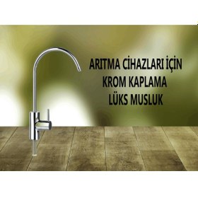 Resim Su Arıtma Cihazı İçin Lüks Musluk Krom Kaplama Musluk 