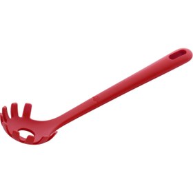 Resim Ballarini Rosso Silikon Makarna Kepçesi 29 cm 