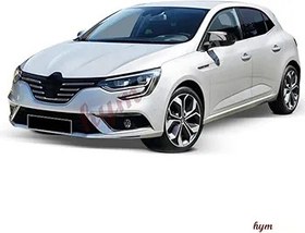 Resim Renault Megane İle Uyumlu 4 Yarasa Ayna Kapağı Piano Ayna Kapağı 