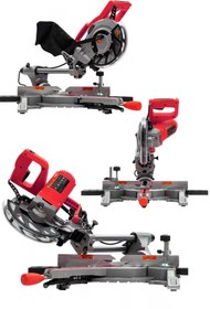 Resim STAXX POWER Bakır Endüksiyon Pistonlu Kızaklı Gönye Kesme Ahşap Testeresi 210mm Sağa ve Sola Yatay 3000W 