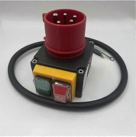 Resim Faz İnvertörlü 400v 3 Fazlı Elektrik Anahtar Makinesi Siyah Kırmızı 