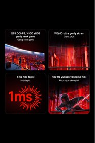 Resim Xiaomi G34WQi C34WQBA-RGGL 27″ 180Hz 1ms UWQHD VA Gaming (Oyuncu) Monitör 