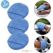 Resim Technosmart 3adet Mikrofiber Araba Yıkama Süngeri Temizleme Oto Bakım Yıkama Bezi Havlu 