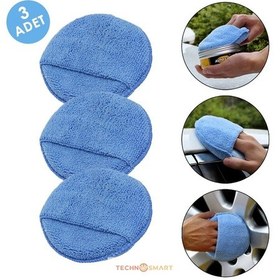 Resim Technosmart 3adet Mikrofiber Araba Yıkama Süngeri Temizleme Oto Bakım Yıkama Bezi Havlu 