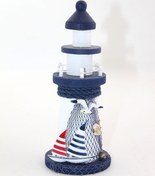 Resim River World Seri E Deniz Feneri Ahşap Marin 