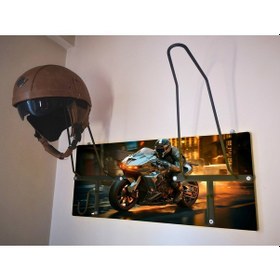 Resim Özel Fotoğraflı Kask Askısı, Motorcu Kask Askısı, Personalv27 
