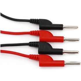 Resim 12a Banana Banana Kablo Çifti 1 Metre Yüksek Akım Probu Multimetre Güç Kaynağı Test Ölçme Kablosu 