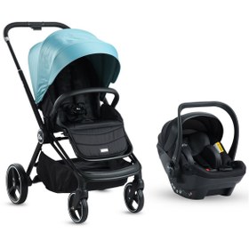 Resim Kraft Mika (Mila) Travel Sistem Bebek Arabası Yeşil Siyah-Yeşil 