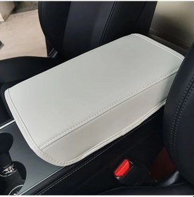 Resim Dashanshop Tesla Model Y 2021-2024 Konsol Kapağı Siyah Yumuşak Dokunuşlu Dayanıklı 