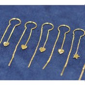 Resim Özel Tasarım Zincir Sallantı Küpe 