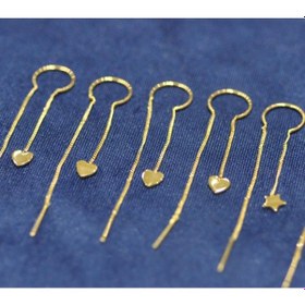 Resim Özel Tasarım Zincir Sallantı Küpe 