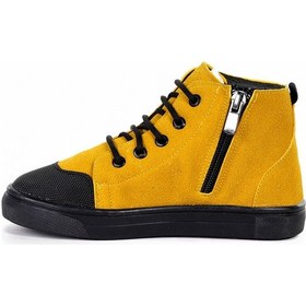 Resim Kiko Kids Kai Fermuarlı Erkek Çocuk Günlük Bot Ayakkabı Sarı Sarı 