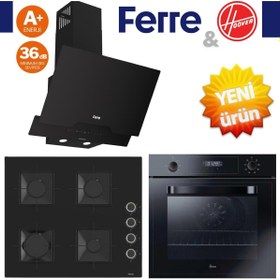 Resim Ferre Volenta Ankastre Set ( Hoover HOT3051BI + SS205 + D063-SA SlintArt ) 