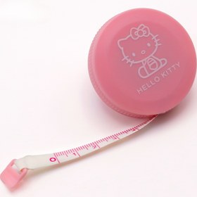 Resim Sanrio için for hello kitty Taşınabilir Ölçü Aleti - Sevimli Pembe Renkli İkonik Karakter Tasarımı, 150 Cm/59 İnçe Kadar Ölçüm Yapma - Bel, Göğüs, Kalça ve Kumaş Kesme İçin Mükemmel - İki Renk Seçeneği Mevcut, İdeal Bir Hediye. 