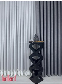 Resim Tül Perde Brillant Marka Tt Zemin Etek İşleme Nil Desen Çok Renkli 