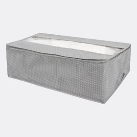 Resim Tvl Home Pencereli Baza Altı Mega Saklama Hurcu Gri 74x46x22 cm 