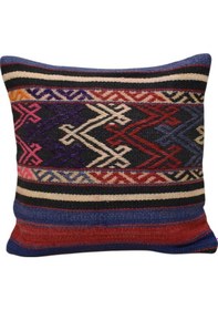 Resim Zehra Abla Halı Yeni El Dokuma Dekoratif Kilim Kırlent Yastık Kılıfı 6438 Çok Renkli 