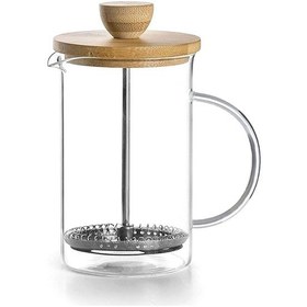 Resim The Mia Bambu Kapaklı French Press 600 Ml Cam0328 Renkli 