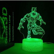 Resim Yaratıcı Hediye Oyun Odası Dekorasyonu Gece Lambası Çatlak Model Siyah Kızartma Tavası Siyah Kızartma Tavası Siyah Tava-fm- Siyah Tava Çok Renkli 