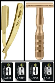 Resim Qualis S8 Full Metal Tıraş Makinesi U3 Full Metal Ustura 20 Adet Platinum Jilet 