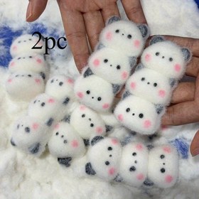 Resim Üçü Bir Arada Panda Nenuo Le Mud Duygusu Yavaş Geri Dönüşlü El Yapımı Kremli Rahatlatıcı Oyuncak Silikon Benzeri Sıkma, Noel ve Paskalya Sürpriz Hediyesi 