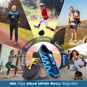 Resim Okavango Akıllı Bağcık Ayakkabı Bağcığı, Bağlanmayan Akıllı Pratik Bağcık, Bot, Çocuk, Sporconverse Nike Bağcık 2 Çift 